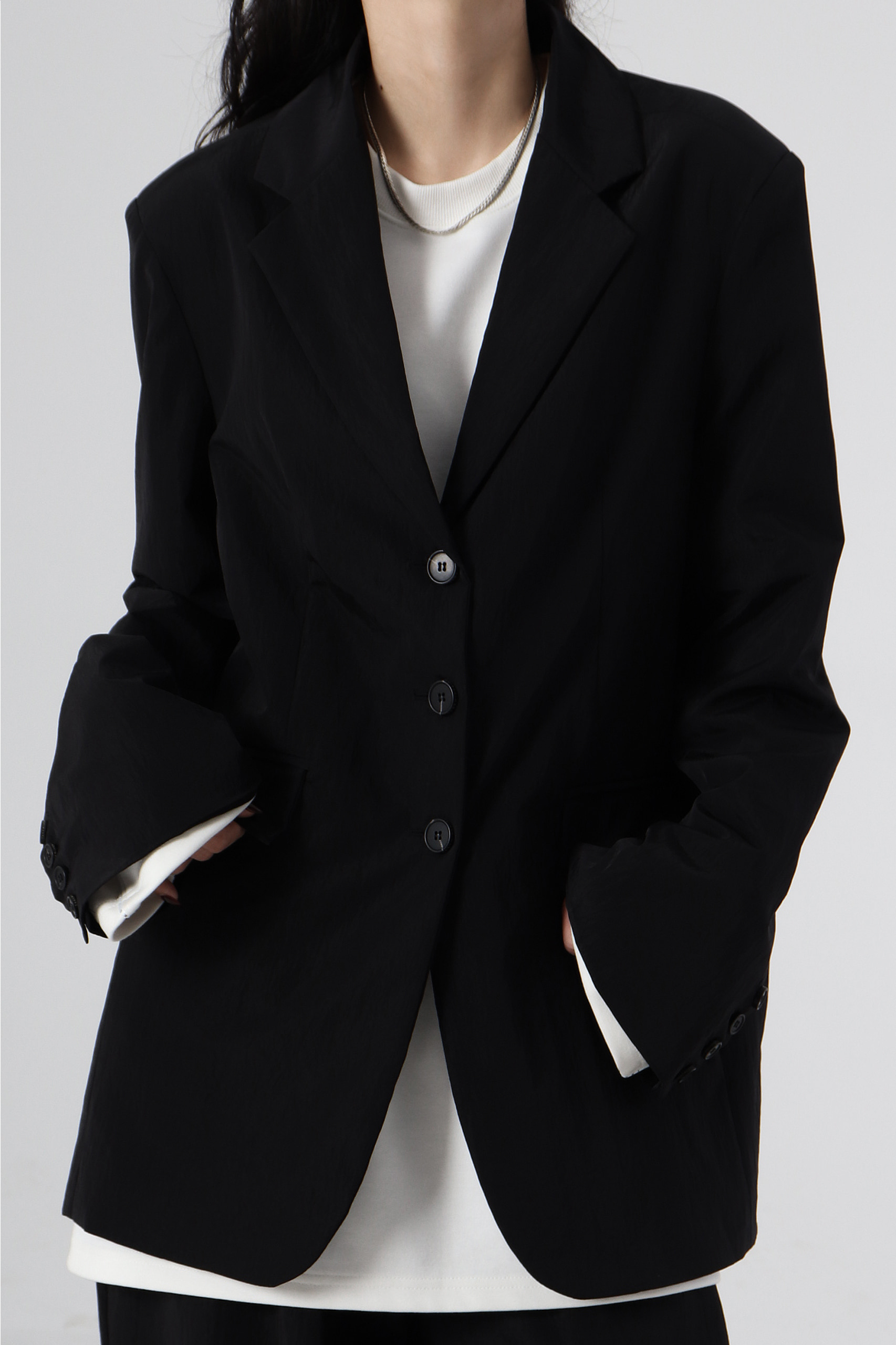 Glow Suit Jacket [ Black ]