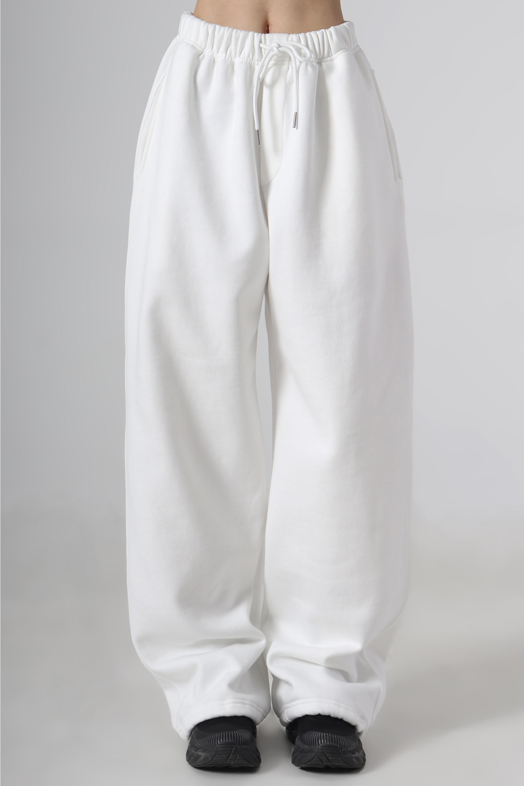 2-Way Sweat Pants [ White ]