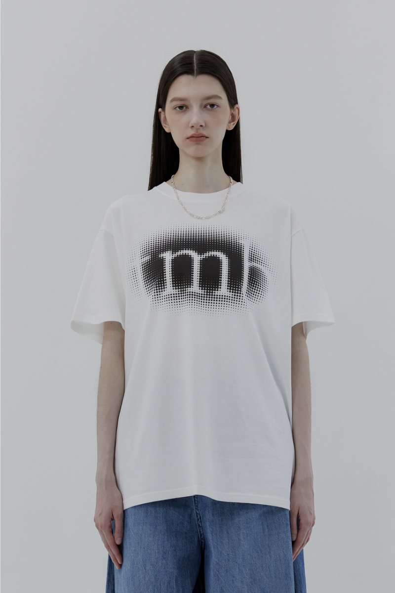 tmb Over Fit Half T-shirts [ White ]